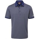 Oscar Jacobson Chester Polo Shirt - Grey Marl/Navy