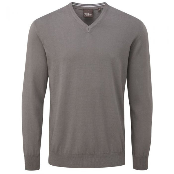 Oscar Jacobson Constable Pullover - Charcoal