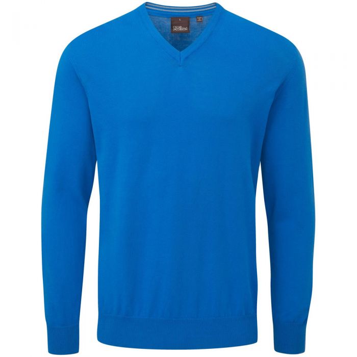 Oscar Jacobson Constable Pullover - Royal Blue