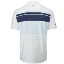 Oscar Jacobson Croft Polo Shirt - Cool Blue/White