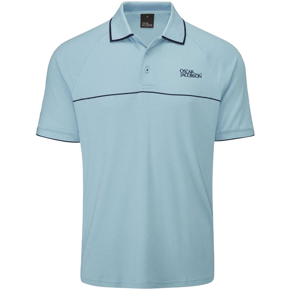 Oscar Jacobson Crompton Polo Shirt - Cool Blue/Navy