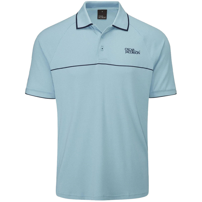 Oscar Jacobson Crompton Polo Shirt - Cool Blue/Navy