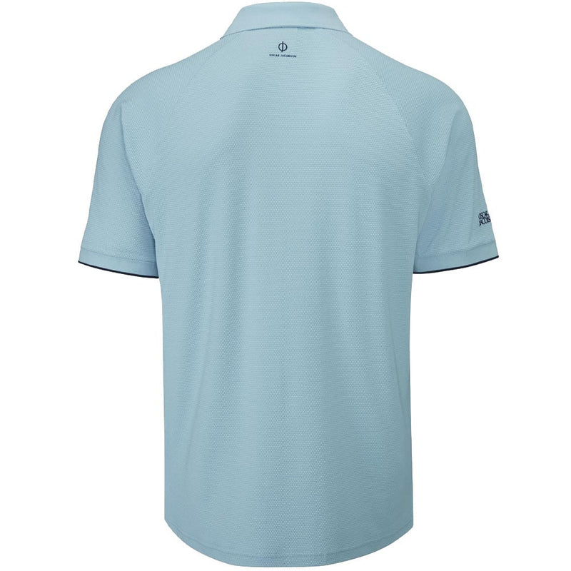 Oscar Jacobson Crompton Polo Shirt - Cool Blue/Navy