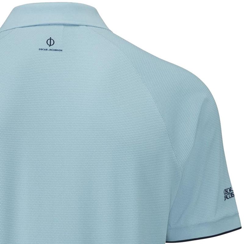 Oscar Jacobson Crompton Polo Shirt - Cool Blue/Navy