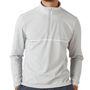 Oscar Jacobson Darwin 1/4 Zip Pullover - Lunar Grey/White