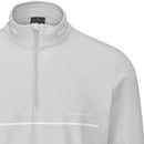Oscar Jacobson Darwin 1/4 Zip Pullover - Lunar Grey/White