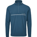 Oscar Jacobson Darwin 1/4 Zip Pullover - Teal/White