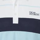 Oscar Jacobson Dodman Polo Shirt - Cool Blue/Navy