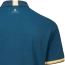 Oscar Jacobson Durham Tour Polo Shirt - Teal/Ochre