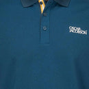 Oscar Jacobson Durham Tour Polo Shirt - Teal/Ochre