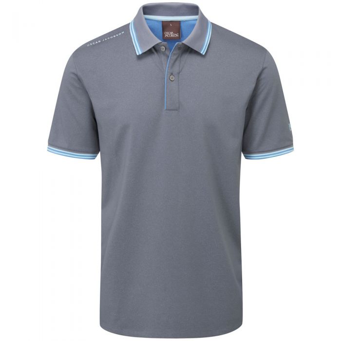 Oscar Jacobson Falcon Polo Shirt - Blue Charcoal
