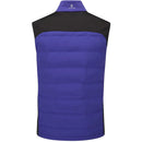 Oscar Jacobson Randal Full Zip Padded Gilet - Admiral Blue/Black