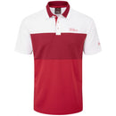 Oscar Jacobson Fulmer Polo Shirt - White/Red/Dark Red
