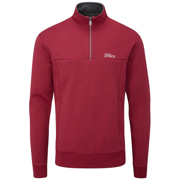 Oscar Jacobson Hawkes Tour Pullover - Dark Red