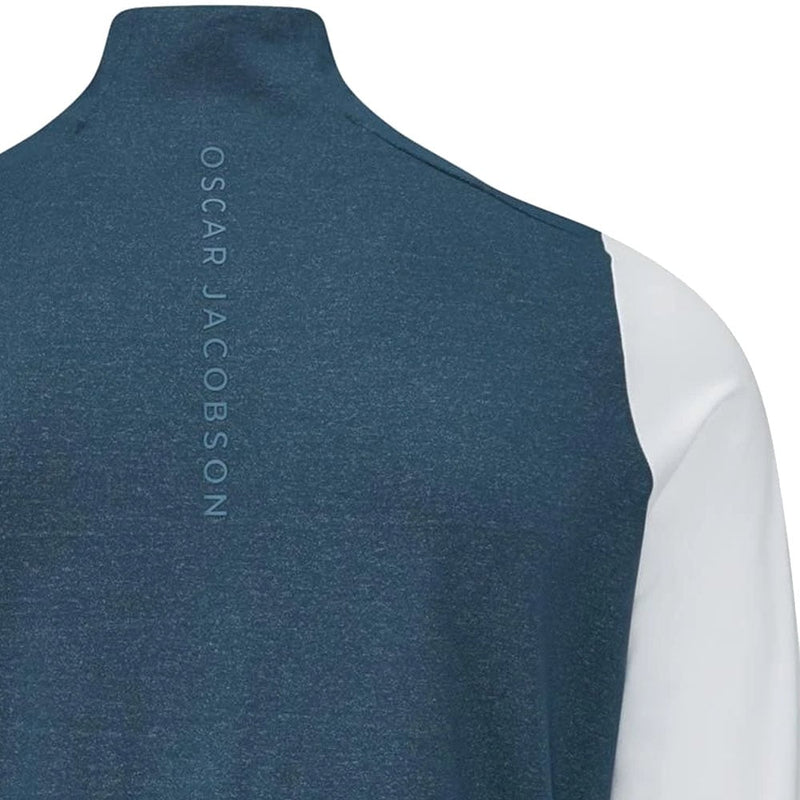 Oscar Jacobson Lodstock Tour 1/2 Zip Pullover - Teal/White