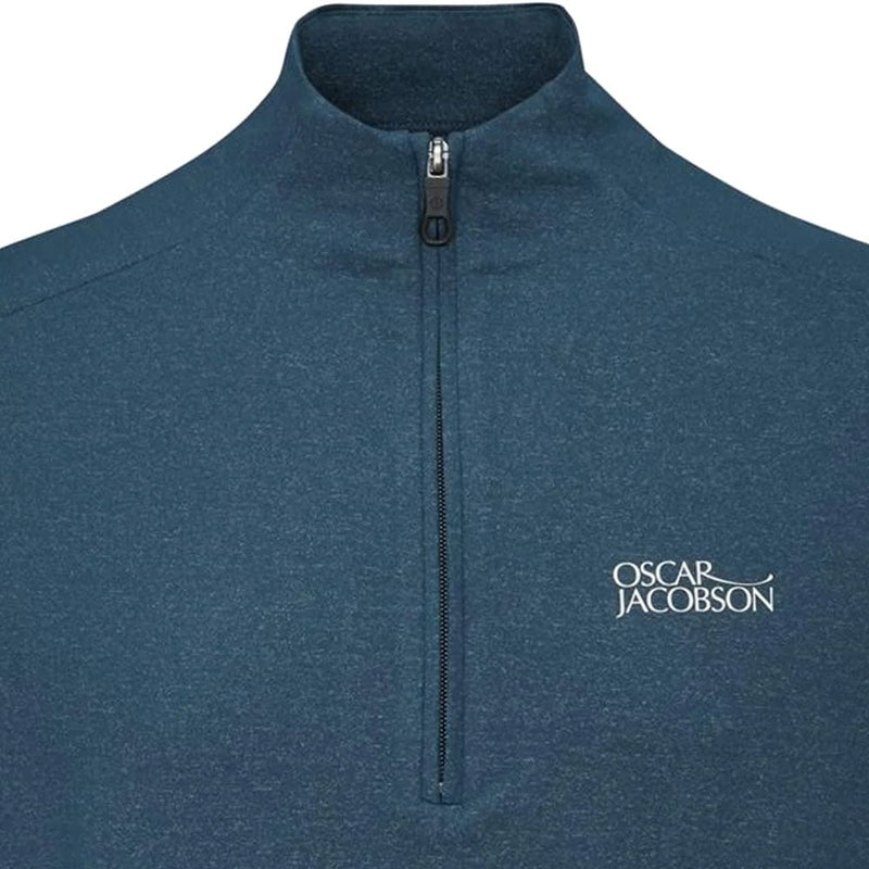 Oscar Jacobson Lodstock Tour 1/2 Zip Pullover - Teal/White
