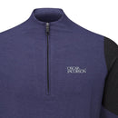 Oscar Jacobson Lodstock Tour Mid Layer 1/2 Zip Pullover - Navy Marl