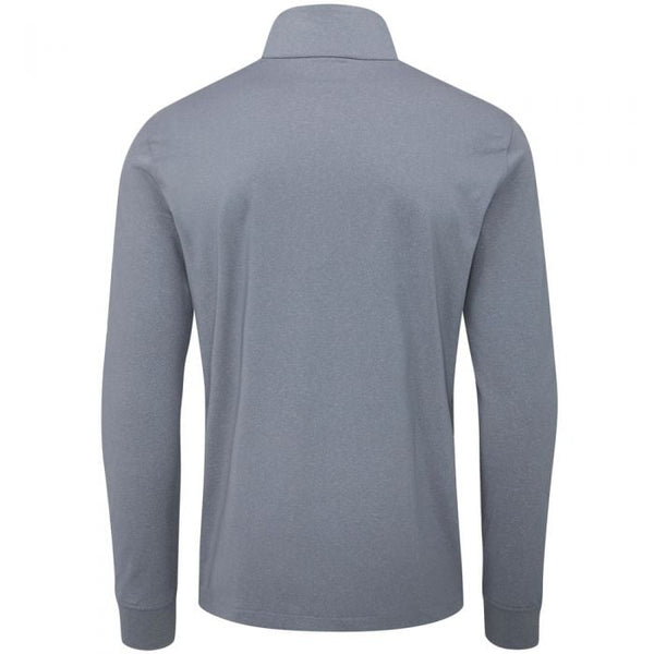 Oscar Jacobson Loke 1/4 Zip Mid-Layer - Blue Charcoal