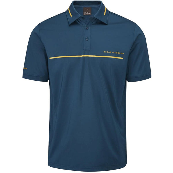 Oscar Jacobson Marsden Polo Shirt - Teal/Orche