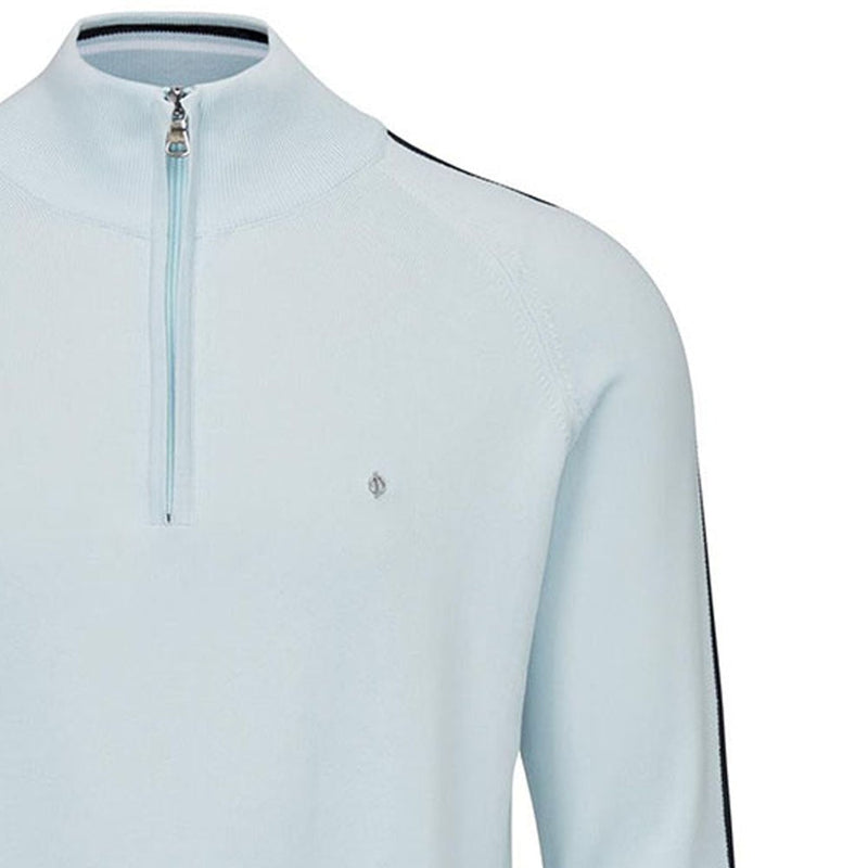 Oscar Jacobson Repton Pin Pullover - Cool Blue/Navy/White