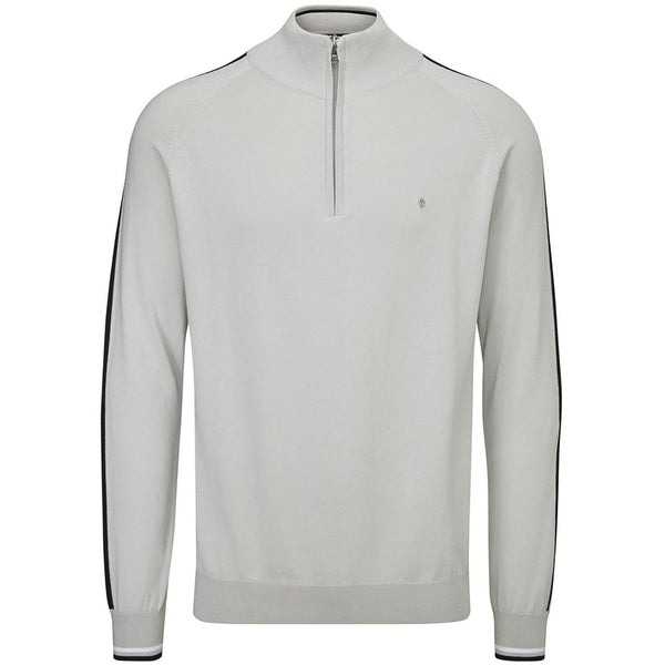 Oscar Jacobson Repton Pin Pullover - Lunar Grey/Black/White