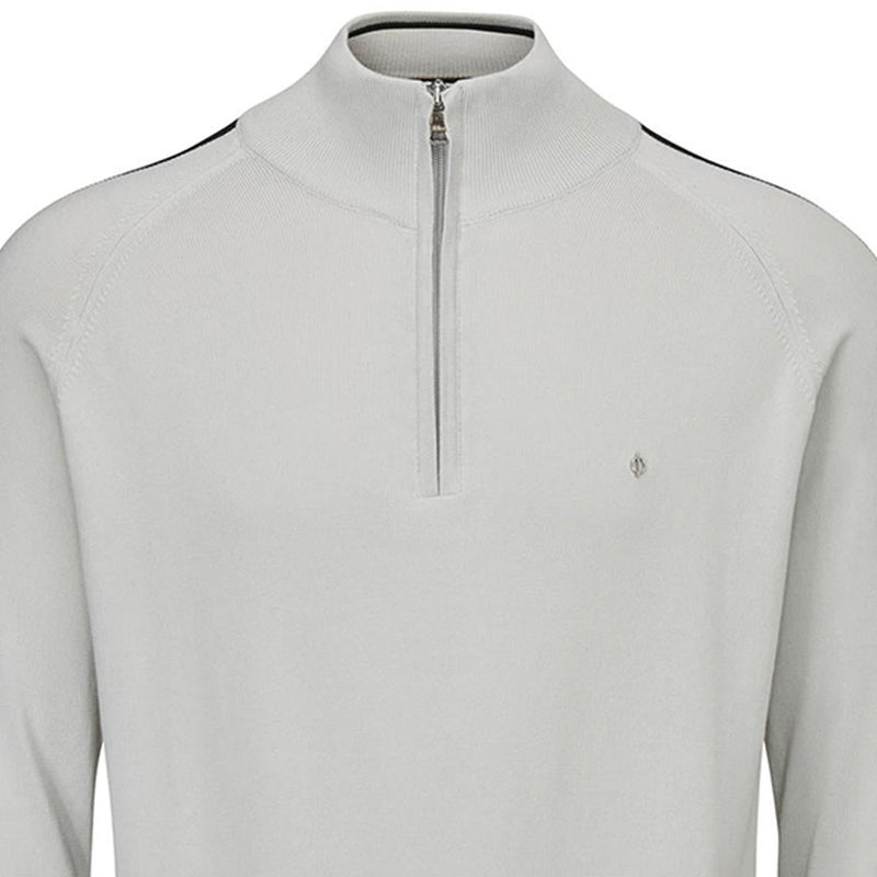 Oscar Jacobson Repton Pin Pullover - Lunar Grey/Black/White