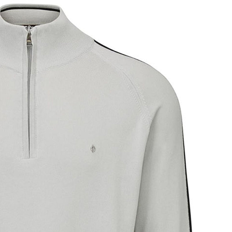 Oscar Jacobson Repton Pin Pullover - Lunar Grey/Black/White