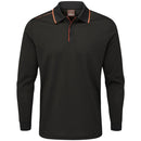 Oscar Jacobson Sheldon Long Sleeve Polo Shirt - Black