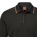 Oscar Jacobson Sheldon Long Sleeve Polo Shirt - Black