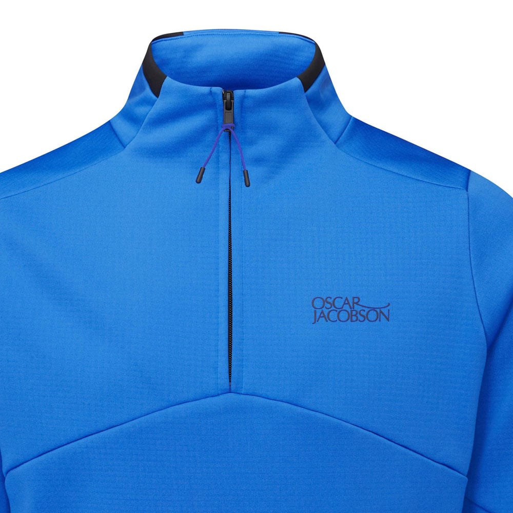 Oscar Jacobson Talbot Tour Mid Layer 1/2 Zip Pullover Royal Blue