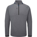 Oscar Jacobson Tarren Mid Layer 1/2 Zip Pullover - Charcoal Marl