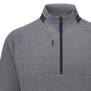 Oscar Jacobson Tarren Mid Layer 1/2 Zip Pullover - Charcoal Marl