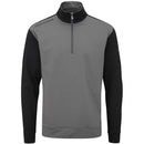 Oscar Jacobson Taylor 1/4 Zip Mid-Layer - Charcoal