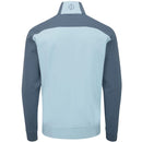 Oscar Jacobson Taylor 1/4 Zip Mid-Layer - Sky Blue