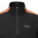 Oscar Jacobson Thornton Mid Layer 1/2 Zip Pullover - Black