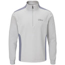Oscar Jacobson Thornton Mid Layer 1/2 Zip Pullover - Light Grey