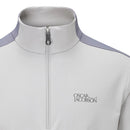 Oscar Jacobson Thornton Mid Layer 1/2 Zip Pullover - Light Grey