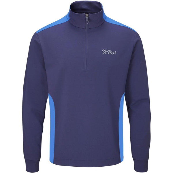 Oscar Jacobson Thornton Mid Layer 1 2 Zip Pullover Navy