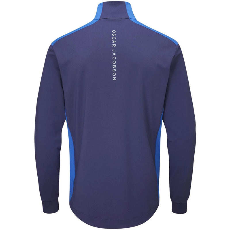 Oscar Jacobson Thornton Mid Layer 1/2 Zip Pullover - Navy
