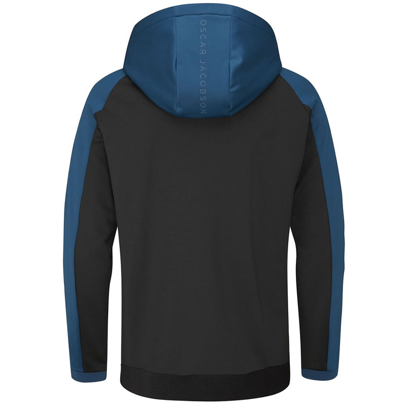 Oscar Jacobson Trapp Hoodie - Black/Teal