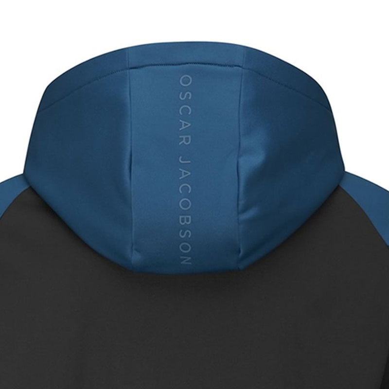 Oscar Jacobson Trapp Hoodie - Black/Teal