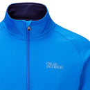 Oscar Jacobson Trent Tour Mid Layer 1/2 Zip Pullover - Royal Blue