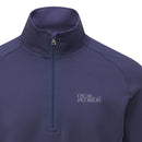 Oscar Jacobson Trent Tour Mid Layer 1/2 Zip Pullover - Solid Navy
