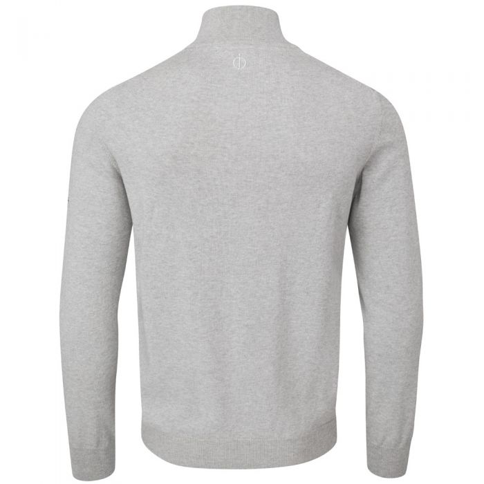 Oscar Jacobson Waldorf 1/2 Zip Pullover - Light Grey