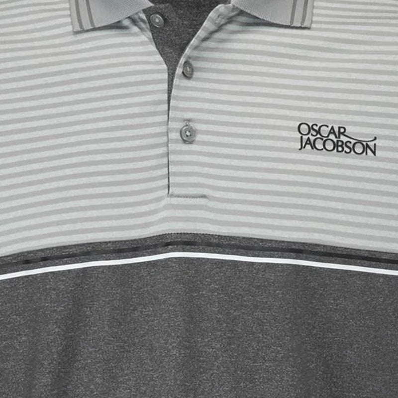 Oscar Jacobson Whitby Polo Shirt - Lunar Grey Marl