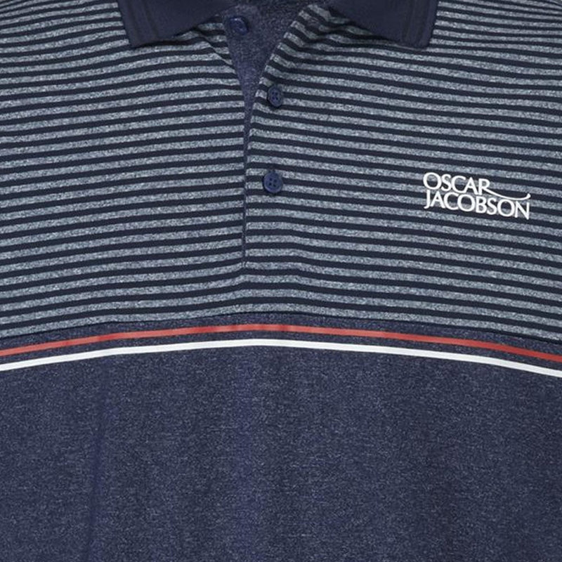 Oscar Jacobson Whitby Polo Shirt - Navy Marl