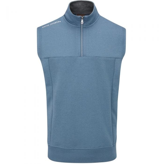 Hawkes 1 4 Zip Sleeveless Pullover Charcoal