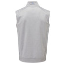 Oscar Jacobson Trent Tour 1/2 Zip Golf Vest - Light Grey