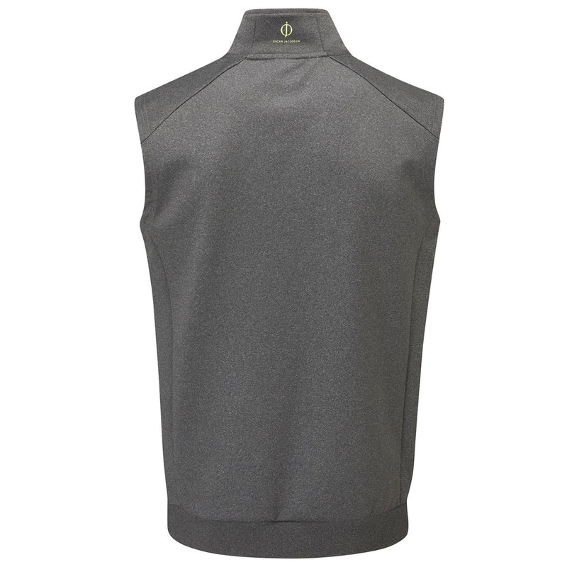 Oscar Jacobson Trent Tour 1/2 Zip Golf Vest - Pewter