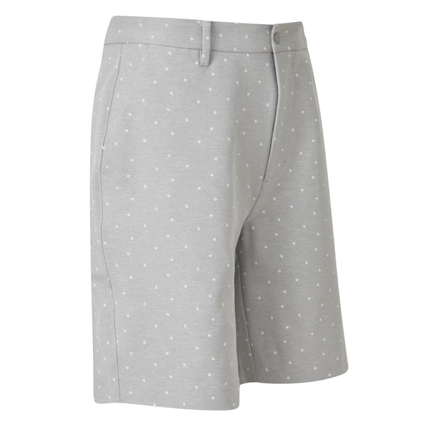 FootJoy FJ Print Shorts - Grey/White